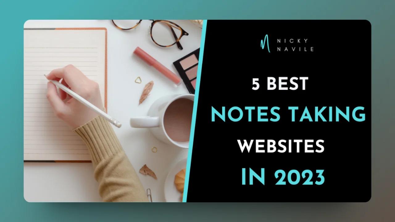 5 Best note taking Websites in 2024 (free included)